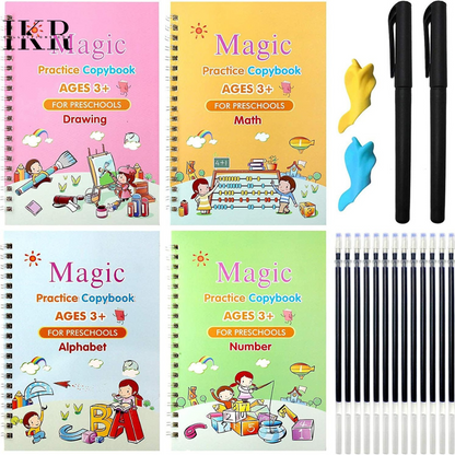 4 PCS Magic Practice Copybook for Kids