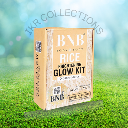 BNB Rice new Extract Bright & Glow Kit ( Rice Face Wash + Rice Scrub + Rice Mask)