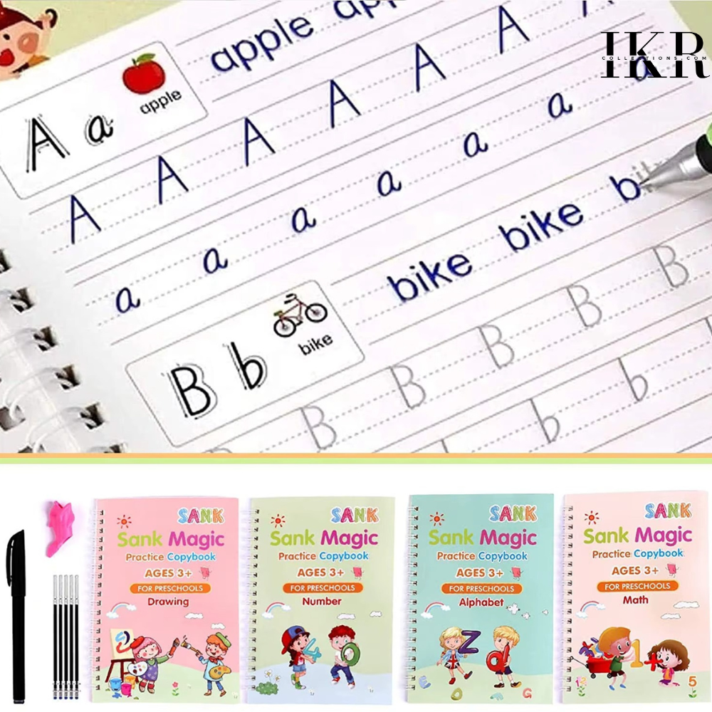 4 PCS Magic Practice Copybook for Kids