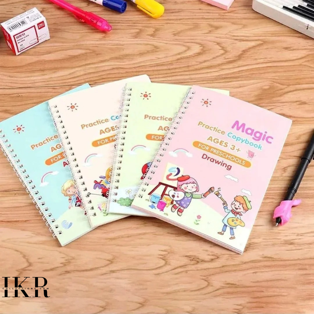 4 PCS Magic Practice Copybook for Kids